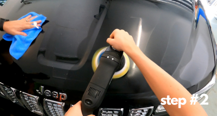 elegance car detailing noosa, picture of paint correction
